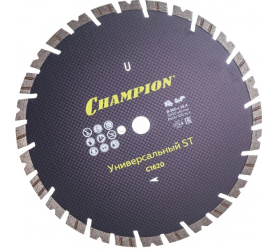 Диск алмазный CHAMPION универсальный ST 350/25,4/14 C1620